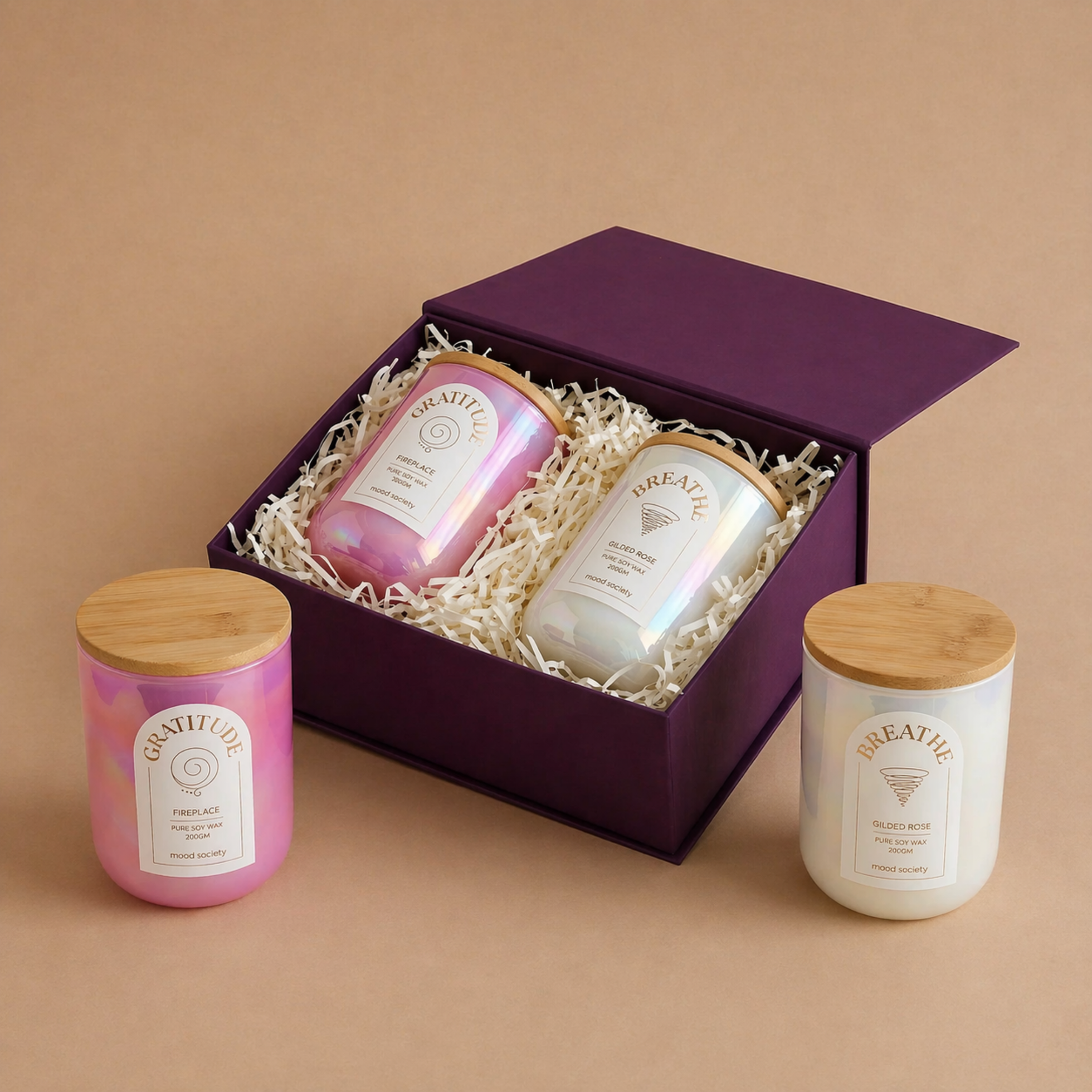 Gratitude & Breathe Scented Candle Gift Box image 2