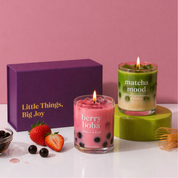 Matcha Mood & Berry Boba Candle Gift Box
