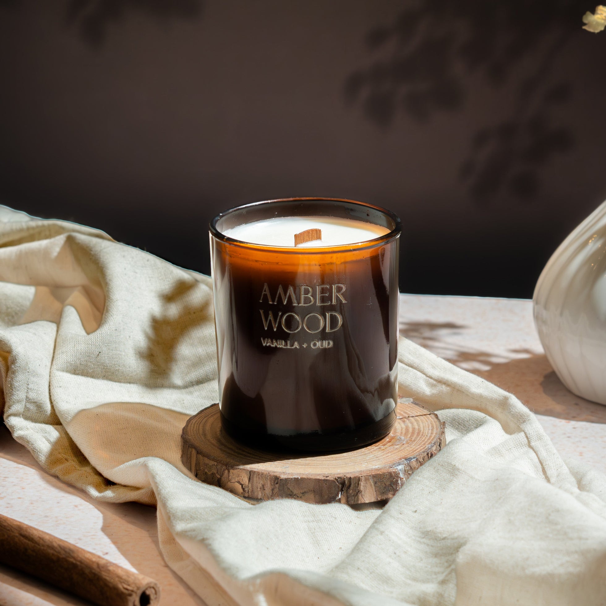 Amber Wood Candle image 1