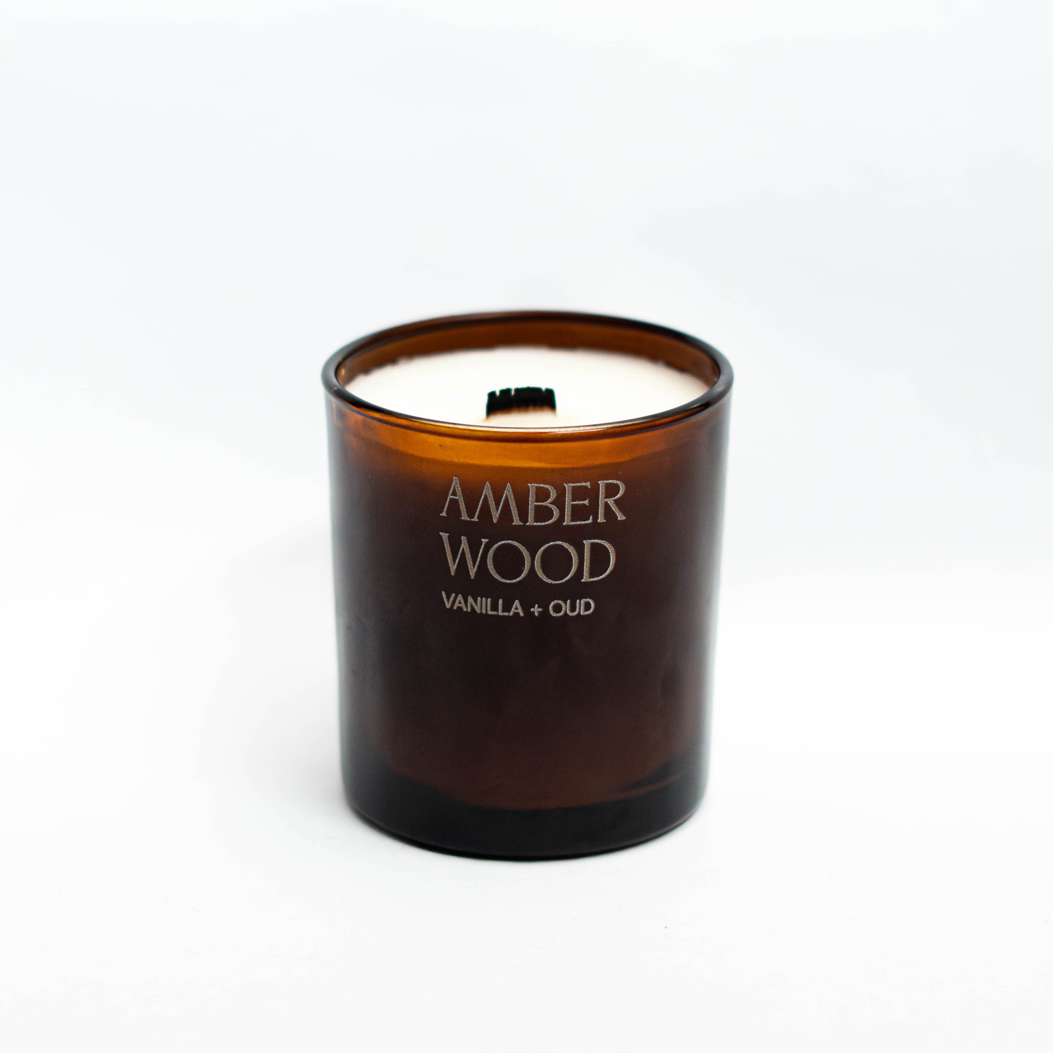Amber Wood Candle