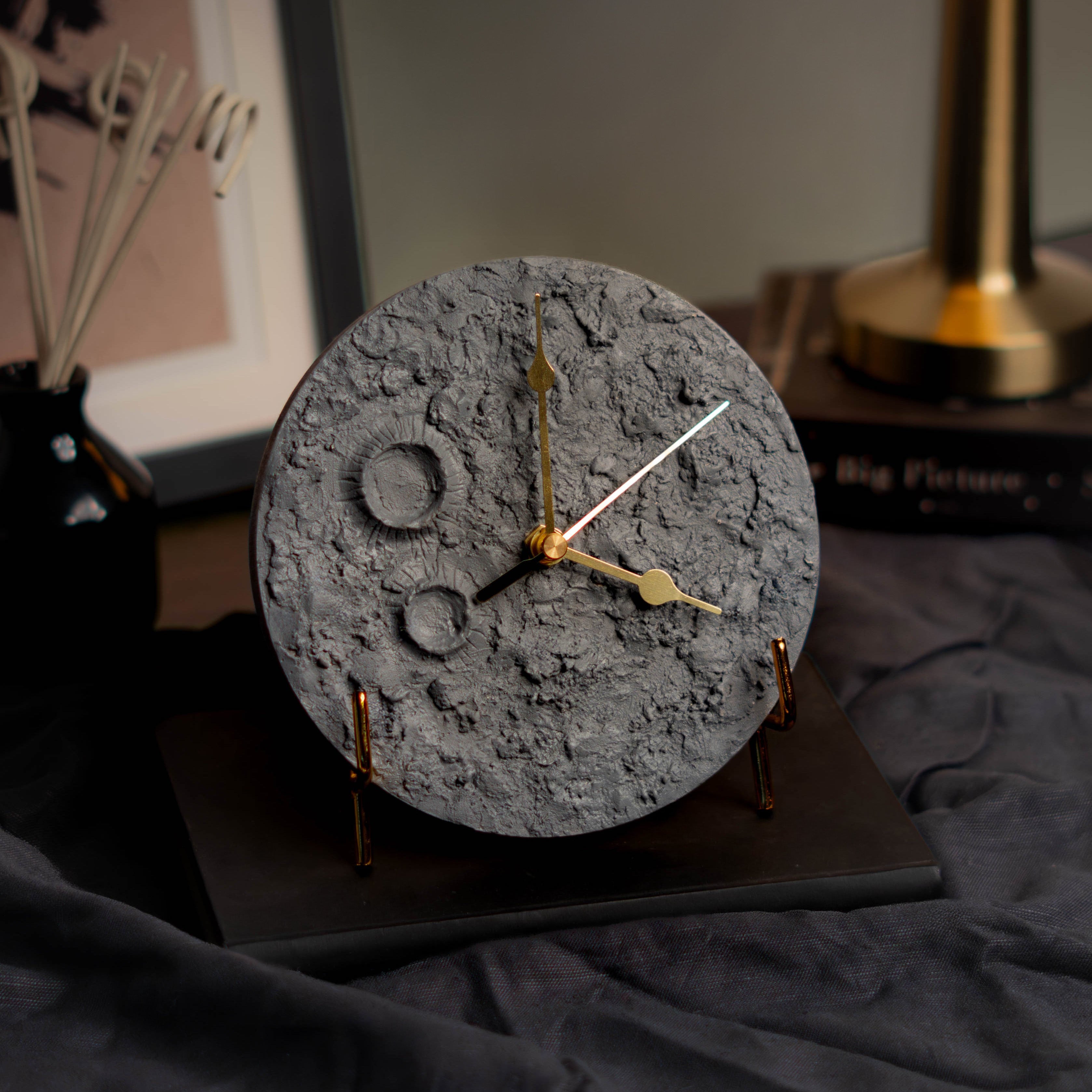 Lunar Moon Table Clock
