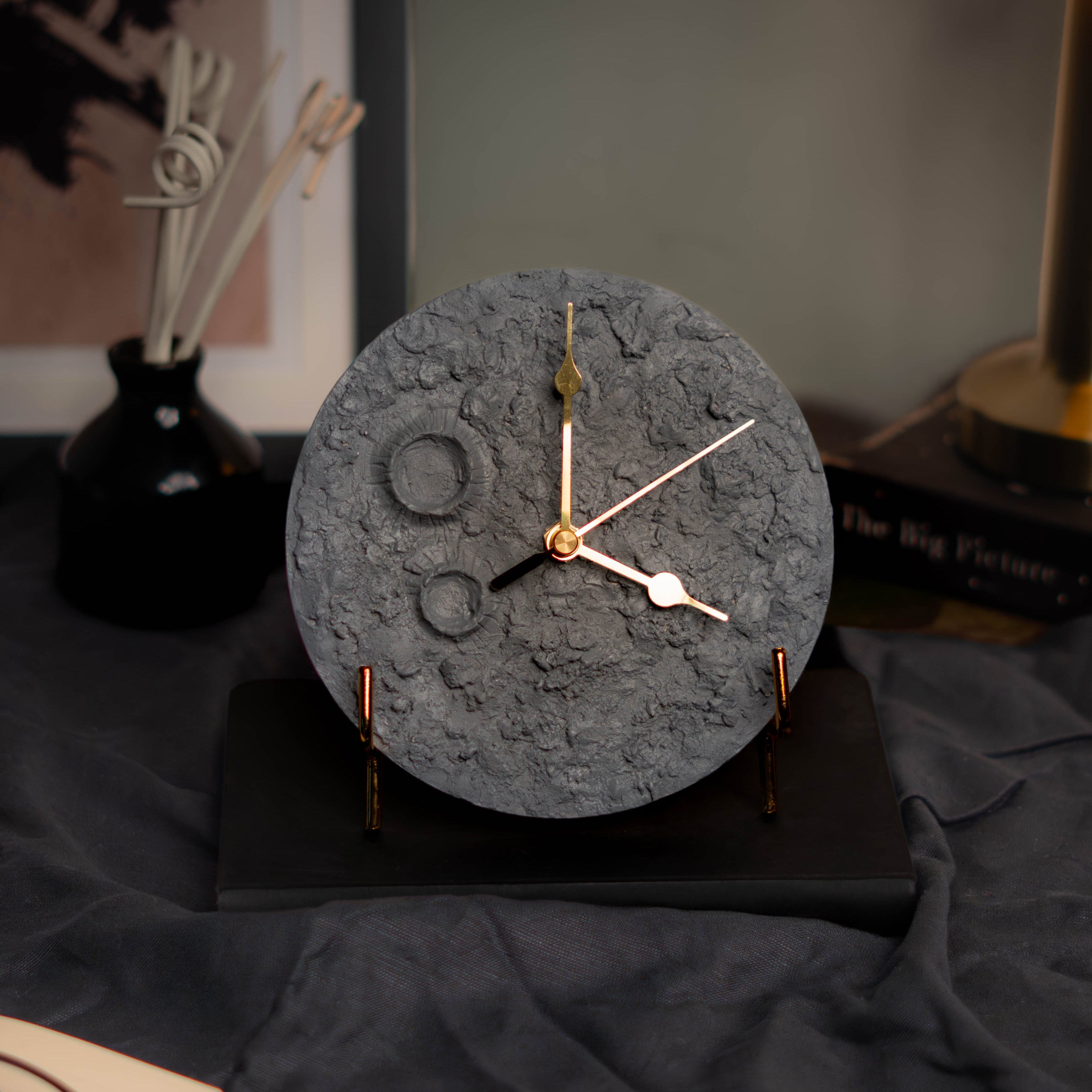 Lunar Moon Table Clock
