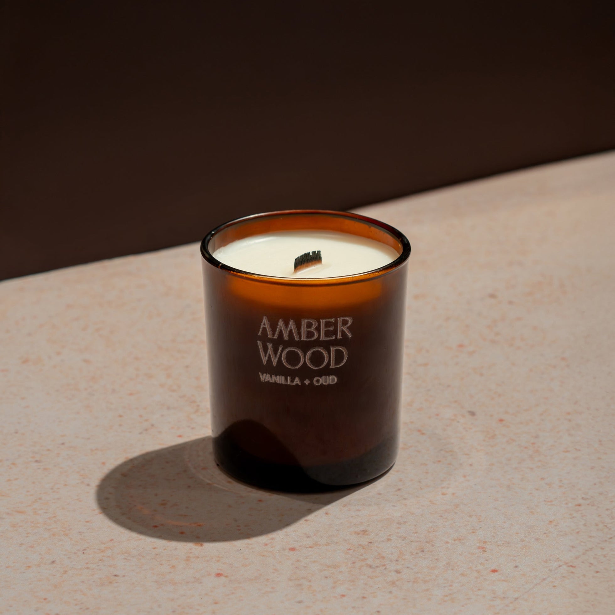 Amber Wood Candle thumbnail 3